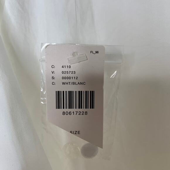 Anthropologie Sunday in Brooklyn Wrap-Front Blouse White Womens Size 4 - Picture 11 of 14